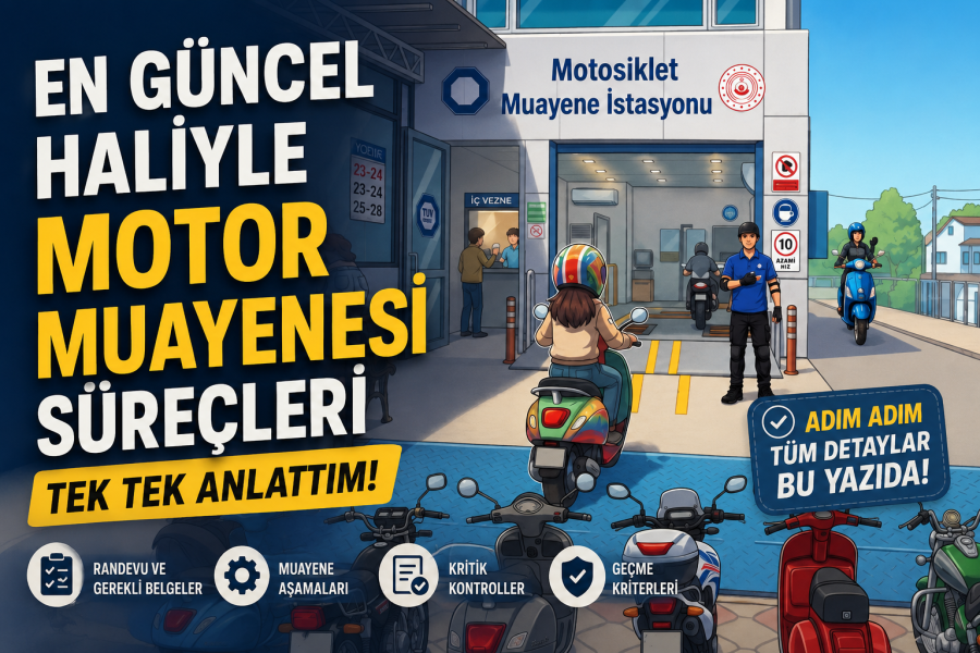 Güncel ve Sahada Bizzat Yaşadığım  Gerçek Motor Muayene Süreci